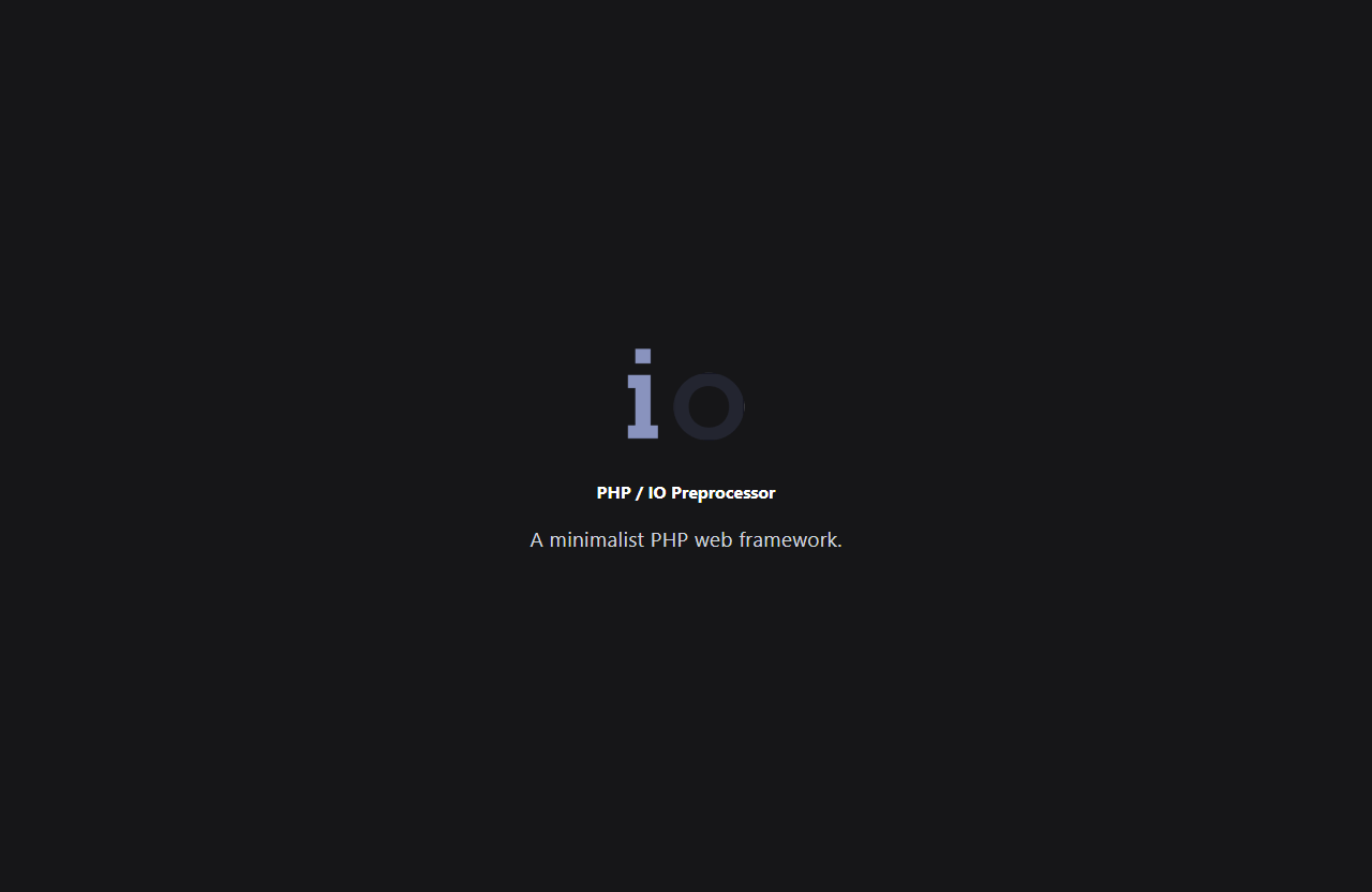 PHP / IO Preprocessor